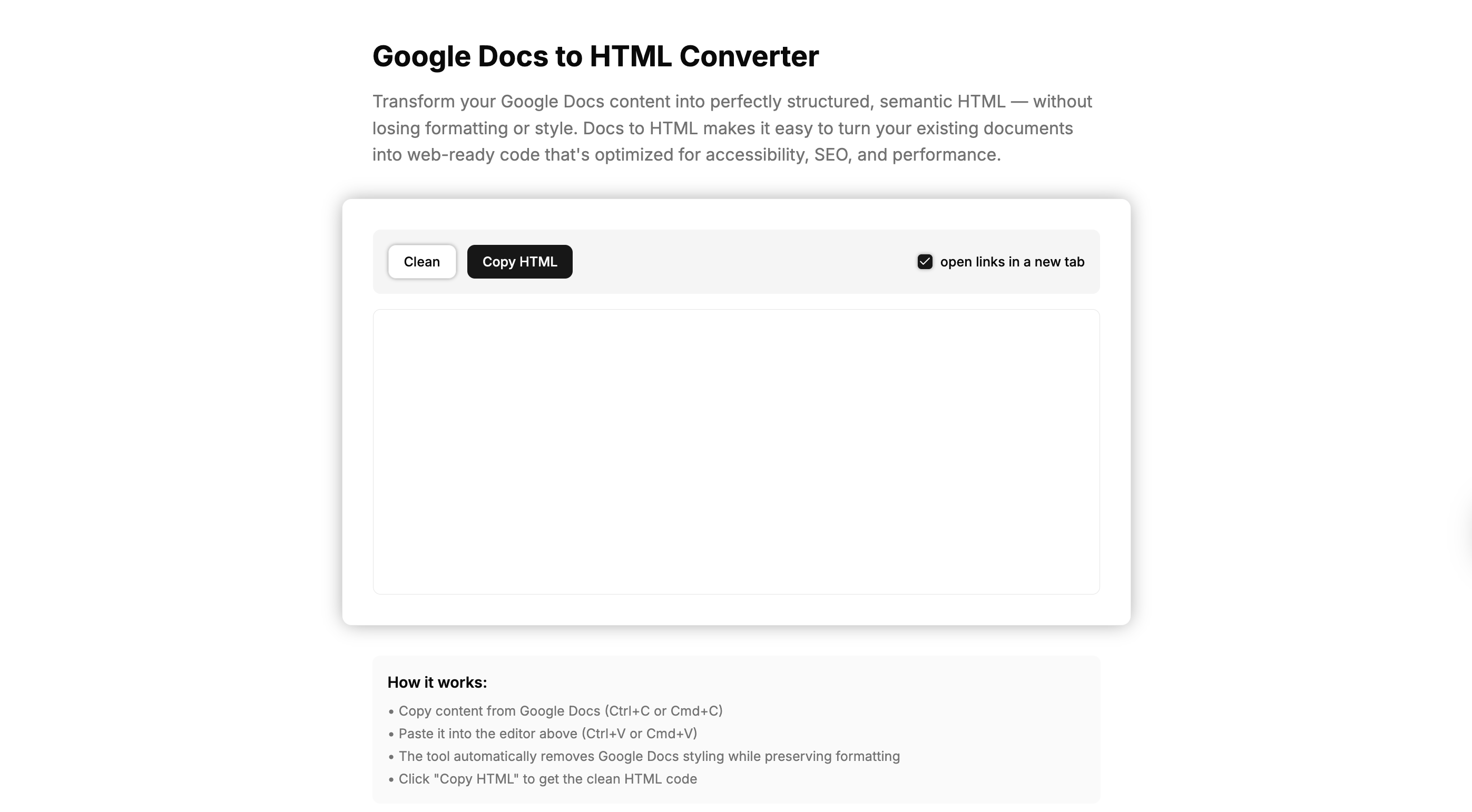 Screenshot van DocstoHTML